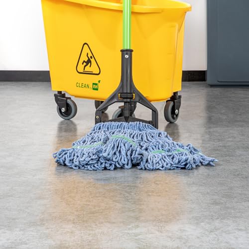 Restaurantware Mop Head Refill 16 Oz Cotton Blend Blue Looped End Machine Washable