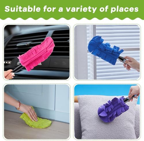 Zubebe 30 Pcs Reusable Fleece Duster Refills