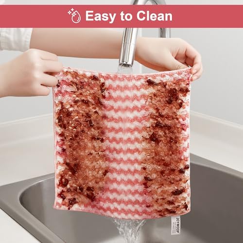 JOYMOOP 18-Pack Microfiber Cleaning Cloths - Streak Free and Reusable
