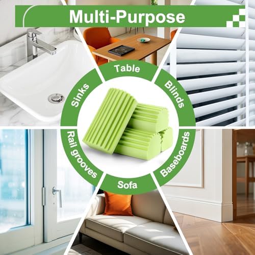 4-Pack Jeymei Non-Scratch Duster Sponges for Multiple Surfaces