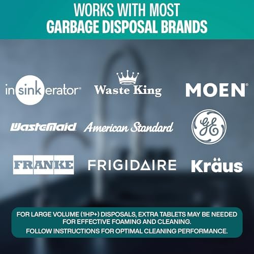 Sudstainables Garbage Disposal Cleaner Tablets 24-Pack - Fresh Odor-Free