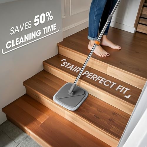 BOMIDI Spin Mop and Bucket Set with Water Separation 1