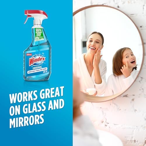 Windex Original Blue Glass Cleaner 23 Fl Oz Spray Bottle 1
