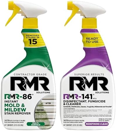 RMR Brands Mold Remover Bundle - 2 Bottles Disinfectant Stain Cleaner