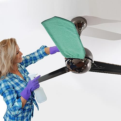 Hosrnovo Fan Duster for Ceiling Fans Washable Microfiber Cleaner