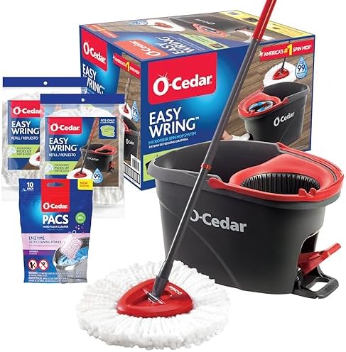 O-Cedar EasyWring Microfiber Mop Bucket Set