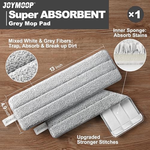 JOYMOOP Self-Squeezing Flat Mop and Bucket System