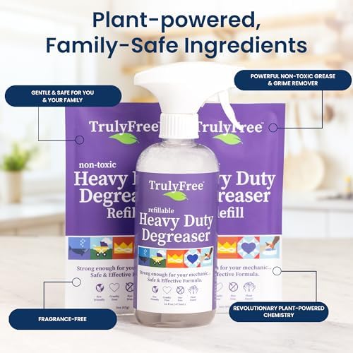 Truly Free Heavy Duty Degreaser 16oz Refill Set