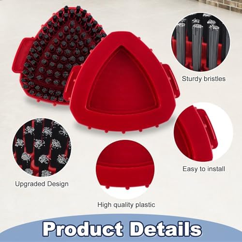 DLAIMI Scrubber Mop Head for O Cedar 2-Tank Compatible Dense Bristles