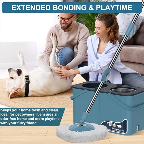 RinseWise Spin Mop and Bucket with 4 Chambers