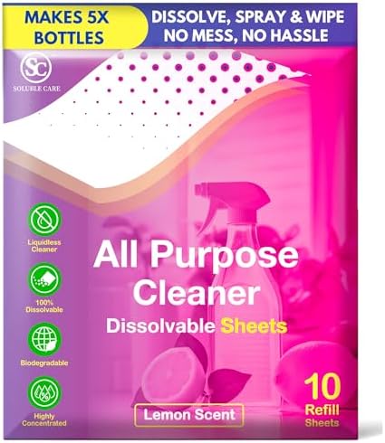 Soluble Care Whole House Cleaning Sheet 5-Pack Bundle
