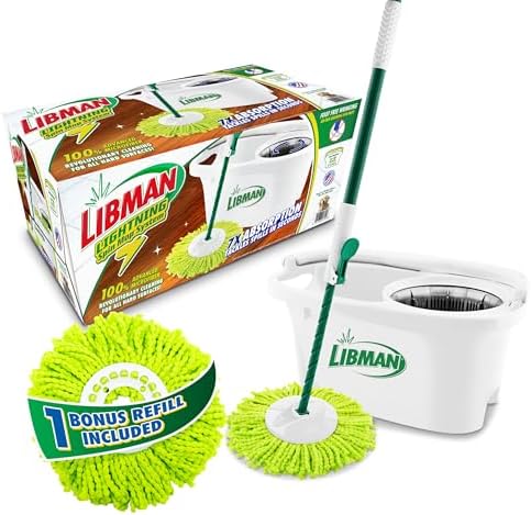 Libman Lightning Spin Mop System Plus 1 Refill Head 1