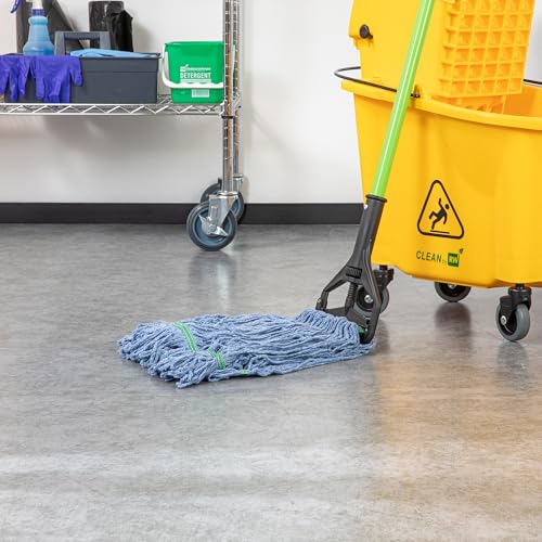 Restaurantware Mop Head Refill 16 Oz Cotton Blend Blue Looped End Machine Washable