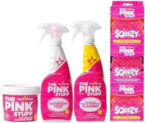 Stardrops Pink Stuff Cleaning Pack 3 Sponges 3 Cleaners