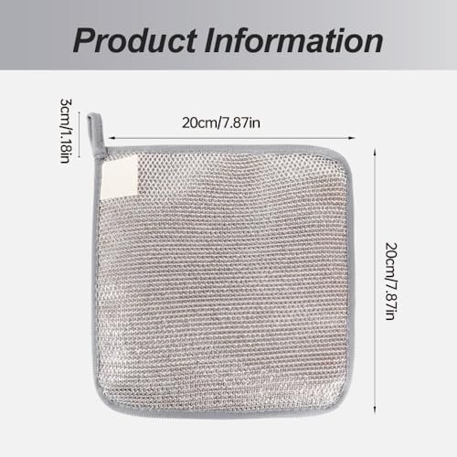 Jiexily 2025 Multipurpose Wire Dish Rags 5 Pcs