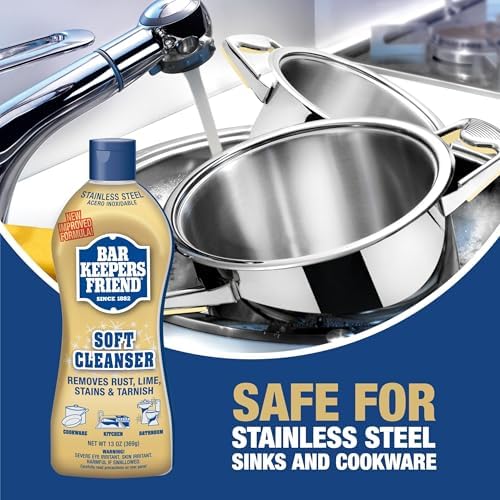 Bar Keepers Friend Soft Cleanser and MORE Spray Foam Cleaner Bundle 1