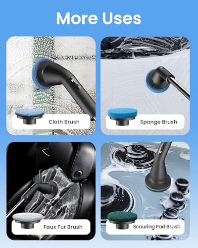 Leebein Electric Spin Scrubber 2 Speeds IPX7 Waterproof