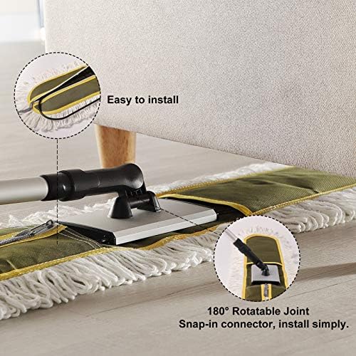 36 Heavy Duty Dust Mop with Long Handle for Commercial Cleaning
