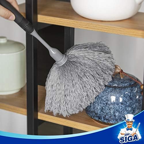 MRSIGA Microfiber Delicate Duster with Non Slip Handle