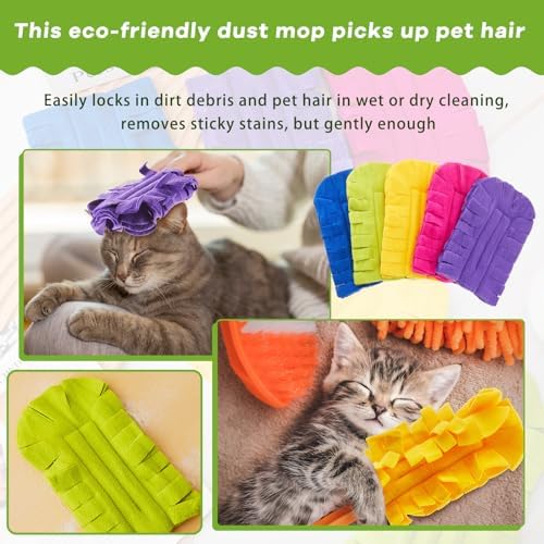Zubebe 30 Pcs Reusable Fleece Duster Refills