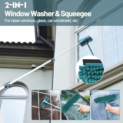 TelesPro 20 Foot High Reach Dusting Kit with Window Squeegee