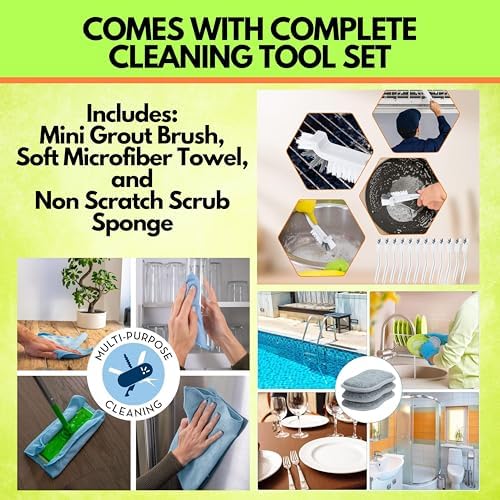 CLR Calcium Lime Rust Remover Kit with Microfiber Tools