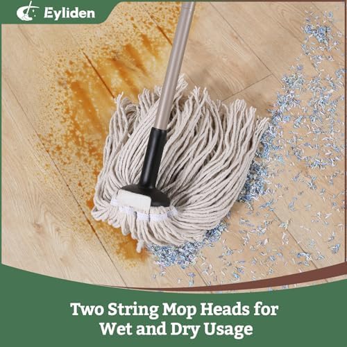 Eyliden Classic Mop with Reusable Cotton Head