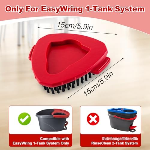 Blaithom Upgraded Spin Mop Scrub Brush Head