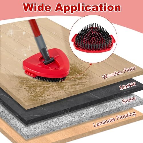 Blaithom Upgraded Spin Mop Scrub Brush Head
