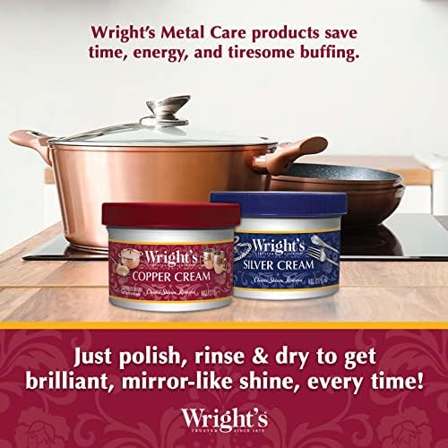 Wrights by Weiman Cream Copper and Brass Cleaner