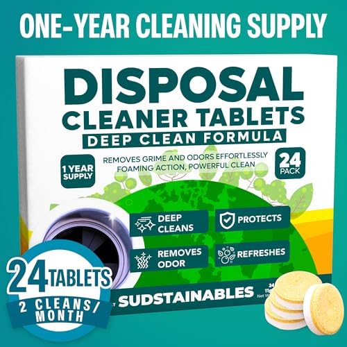 Sudstainables Garbage Disposal Cleaner Tablets 24-Pack - Fresh Odor-Free