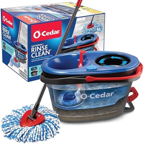 O-Cedar RinseClean Spin Mop Bucket Set