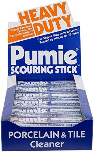 PUMIE Scouring Stick for Toilet Rings Hard Water Stains Pack of 12