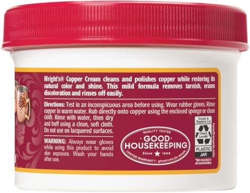 Wrights by Weiman Cream Copper and Brass Cleaner