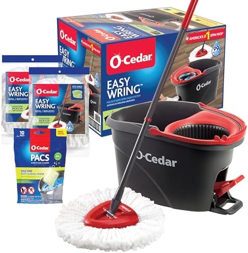 O-Cedar EasyWring Microfiber Mop with Citrus PACS