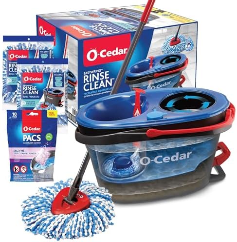 O-Cedar RinseClean Spin Mop Bucket with Lavender PAC