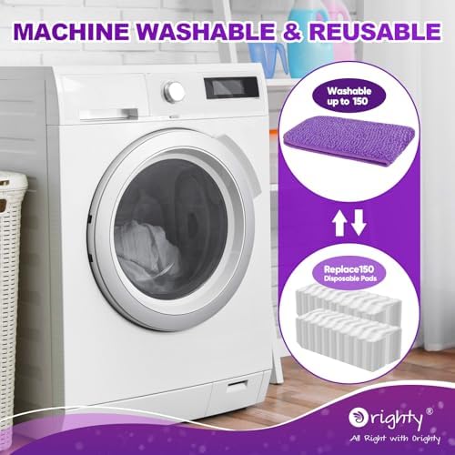 Orighty Reusable Mop Pads 10 Pack for Swiffer PowerMop 1