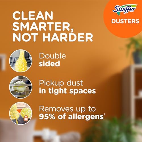 Swiffer Duster Heavy Duty Dusting Kit with 3ft Handle