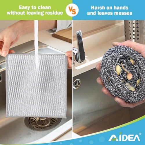 AIDEA Non Scratch Wire Dishcloth 24PK