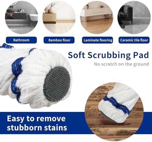 Silkyhose Self-Wringing Twist Mop for All Floors