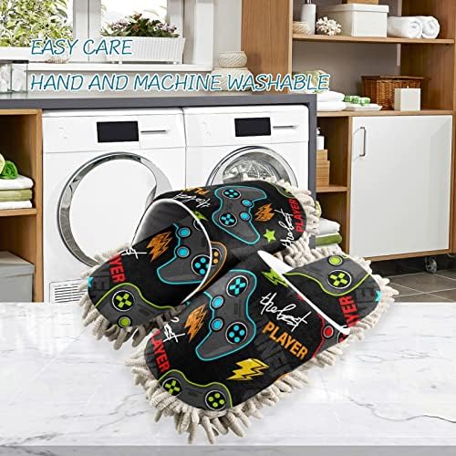 Xigua Microfiber Cleaning Slippers for Men Women Size L