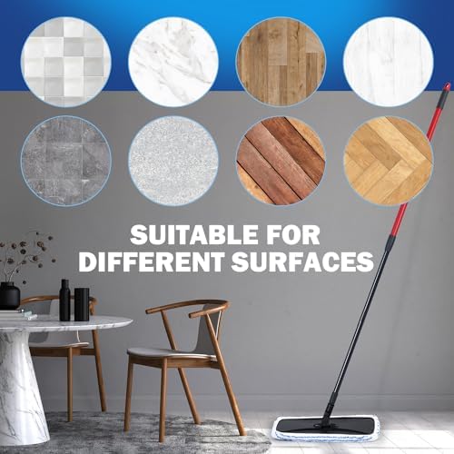 Matthew Microfiber Mop Refills - 6Pcs Reusable for Large Surface