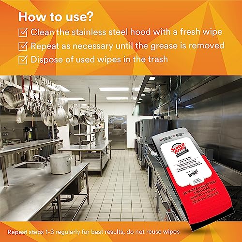 3M Scotch-Brite Stainless Steel Degreaser Wipes with Scotchgard Protector