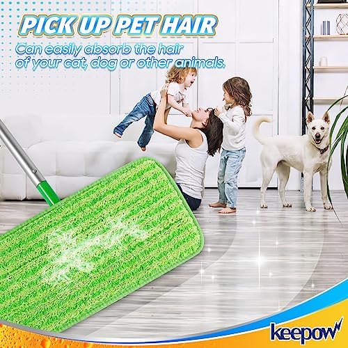 KEEPOW Reusable Mop Pads for Swiffer Sweeper - 5 Pack