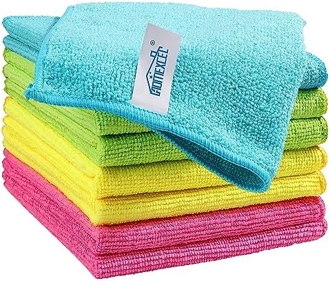 HOMEXCEL 8-Pack Microfiber Cleaning Cloths