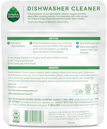 Seventh Generation Dishwasher Cleaner 6 Count