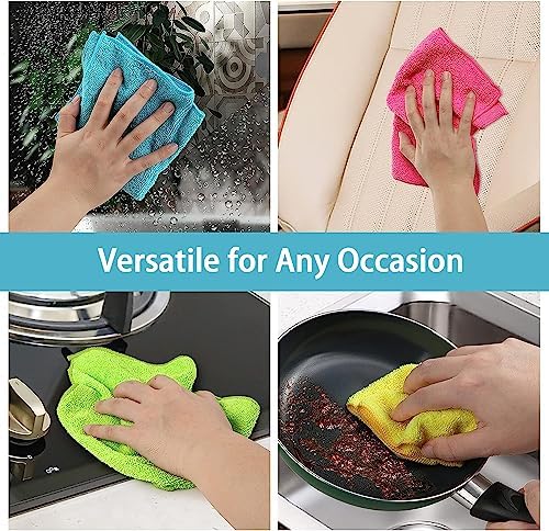 HOMEXCEL 8-Pack Microfiber Cleaning Cloths